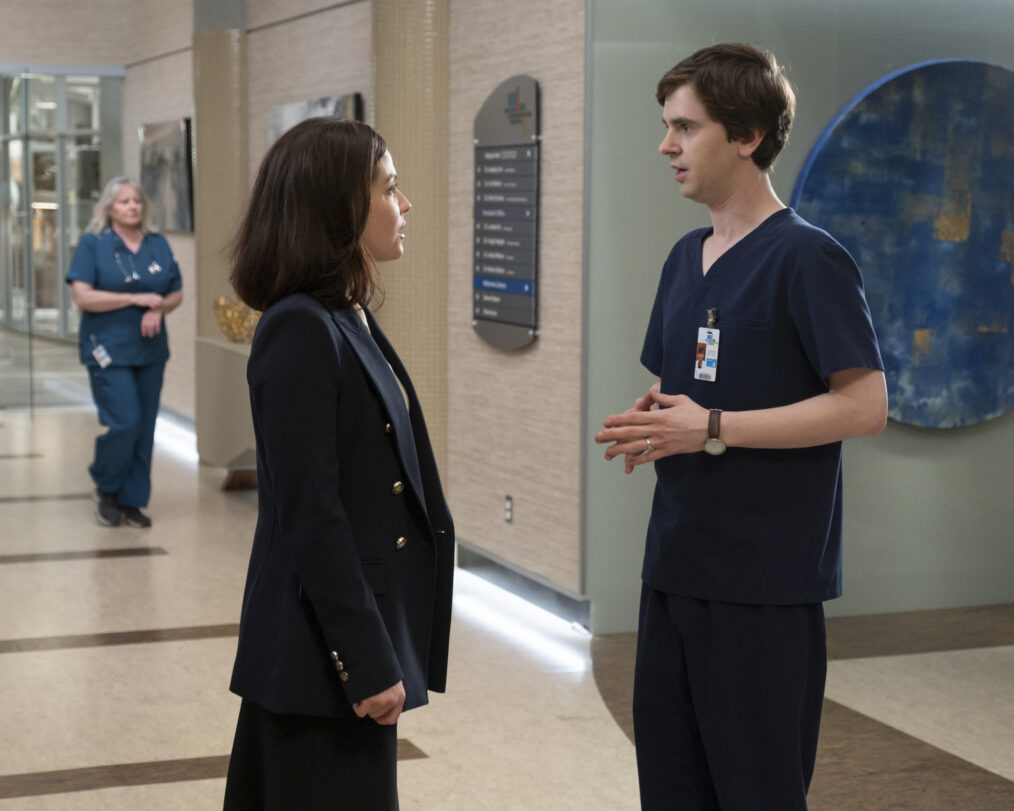 Paige Spara as Lea, Freddie Highmore as Shaun in 'The Good Doctor' Season 7 Episode 9 - 'Unconditional'