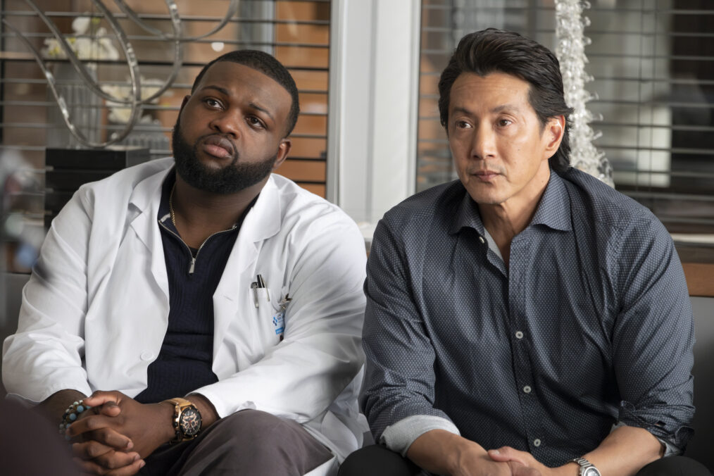 Wavyy Jonez and Will Yun Lee in 'The Good Doctor' series finale - 'Goodbye'