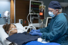 Antonia Thomas as Dr. Claire Browne, Richard Schiff as Dr. Aaron Glassman in 'The Good Doctor' series finale - 'Goodbye'