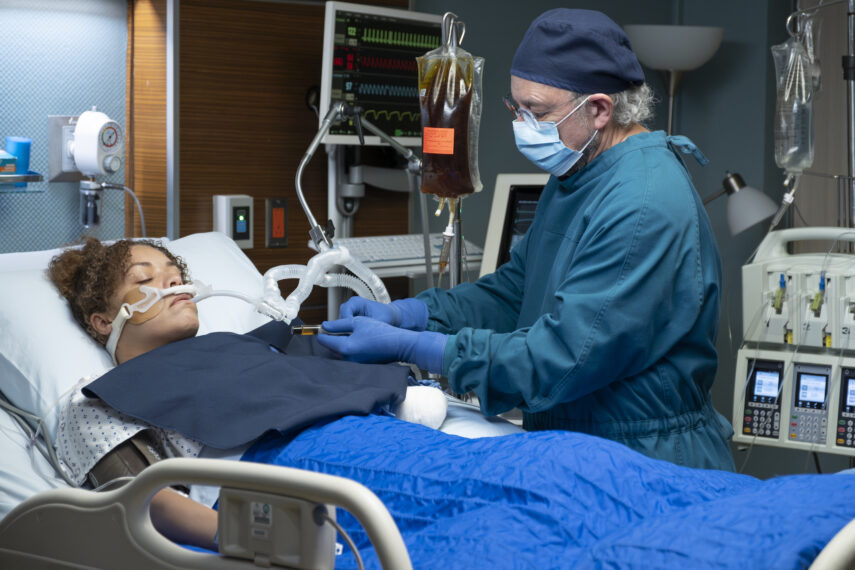 Antonia Thomas as Dr. Claire Browne, Richard Schiff as Dr. Aaron Glassman in 'The Good Doctor' series finale - 'Goodbye'