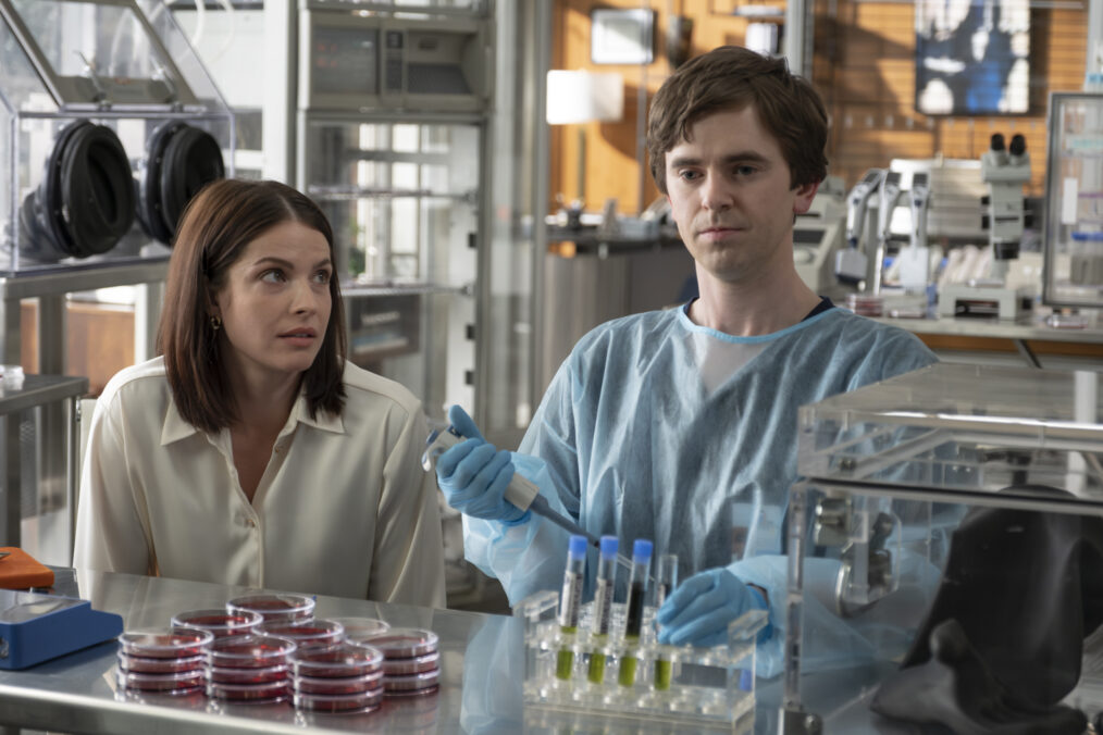 Paige Spara and Freddie Highmore in 'The Good Doctor' series finale - 'Goodbye'