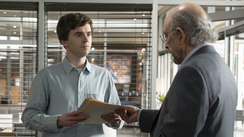 Freddie Highmore as Dr. Shaun Murphy, Richard Schiff as Dr. Aaron Glassman in 'The Good Doctor' series finale - 'Goodbye'