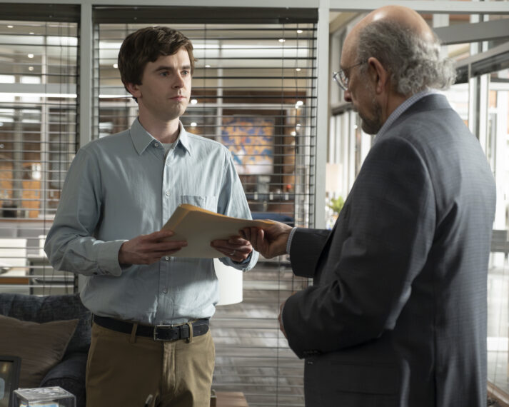 Freddie Highmore as Dr. Shaun Murphy, Richard Schiff as Dr. Aaron Glassman in 'The Good Doctor' series finale - 'Goodbye'