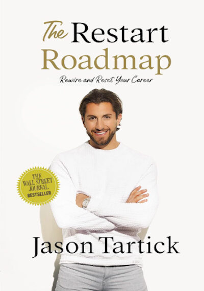 Jason Tartick en la portada de 'The Restart Roadmap'