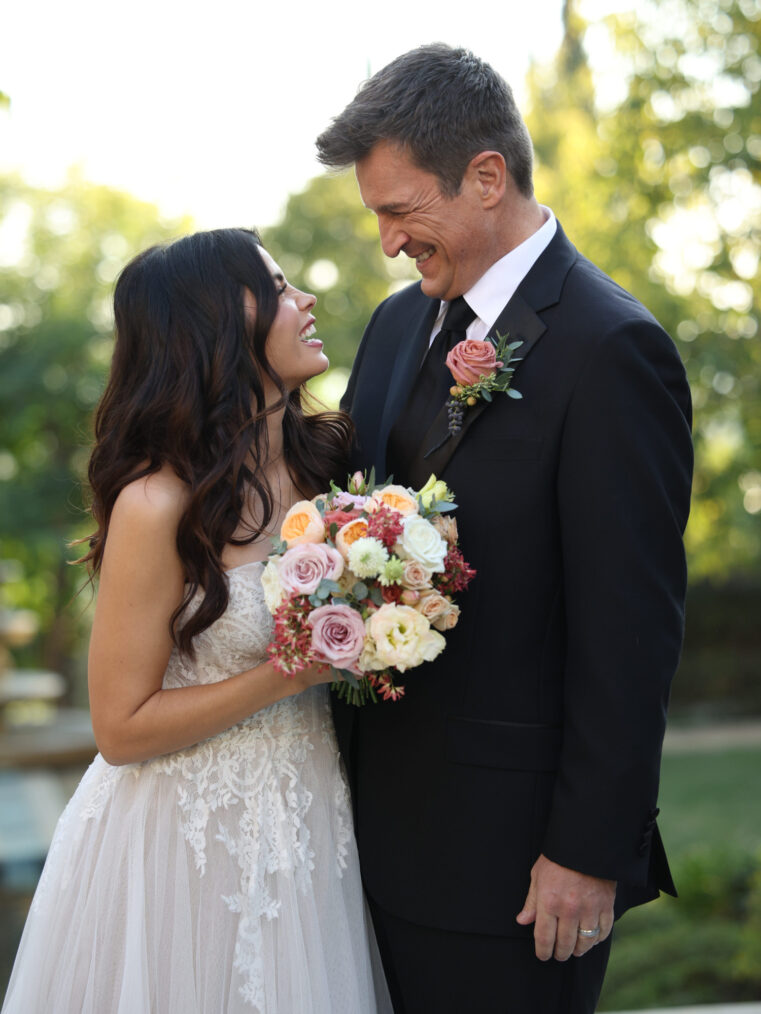 Jenna Dewan as Bailey Nune and Nathan Fillion as John Nolan in 'The Rookie'