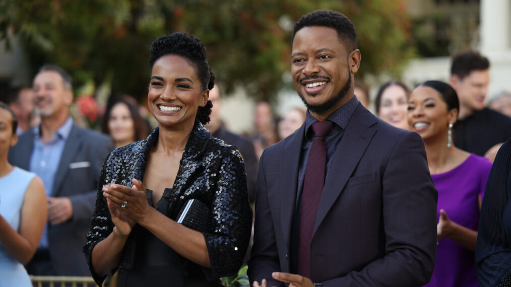 Mekia Cox as Nyla Harper and Arjay Smith as James Murray in 'The Rookie'