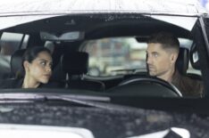 Alyssa Diaz as Lopez and Eric Winter as Tim in 'The Rookie' Season 6 Episode 6 'Secrets and Lies'