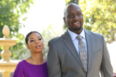 Angel Parker as Luna Grey and Richard T. Jones as Wade Grey in 'The Rookie'