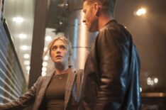 Melissa Roxburgh as Dr. Dory Shaw and Justin Hartley as Colter Shaw in 'Tracker' Season 1 Episode 11 'Beyond the Campus Walls'
