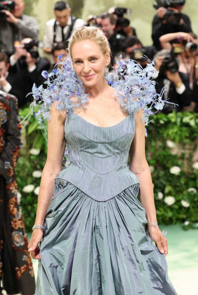 Uma Thurman attends The 2024 Met Gala