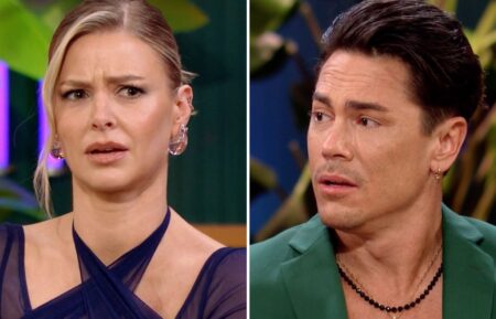 Ariana Madix and Tom Sandoval during the 'Vanderpump Rules' Season 11 reunion