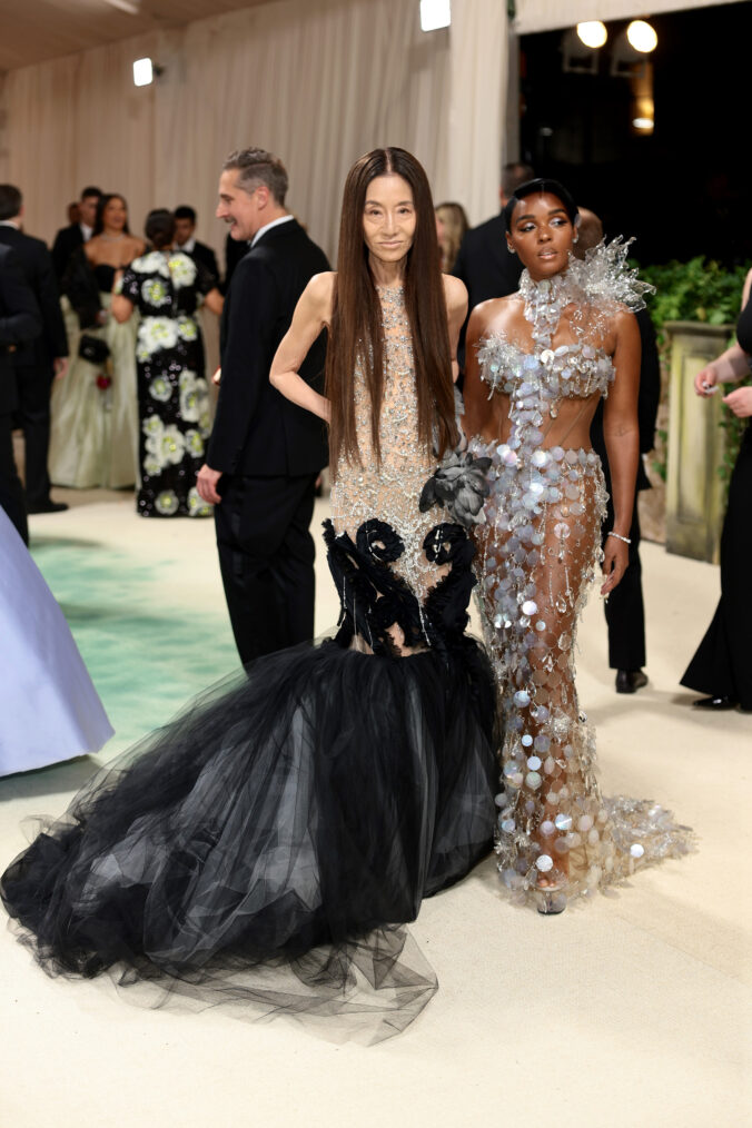 Vera Wang and Janelle Monáe attend The 2024 Met Gala