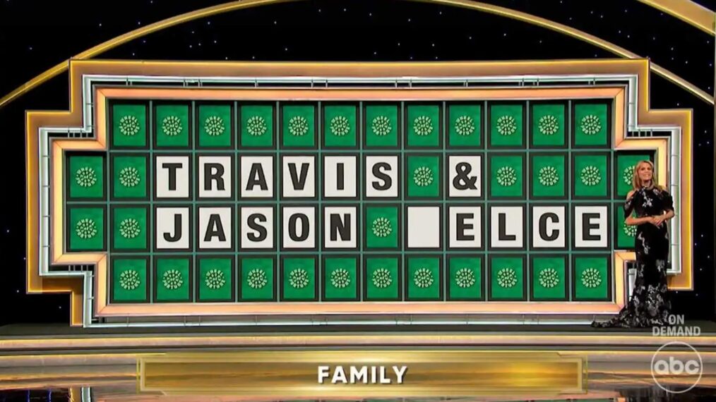 Wheel of Fortune Kelce puzzle