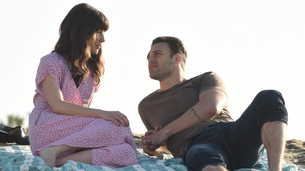 Devin Kelley as Shannon and Ryan Guzman as Eddie in '9-1-1' Season 2 Episode 17 