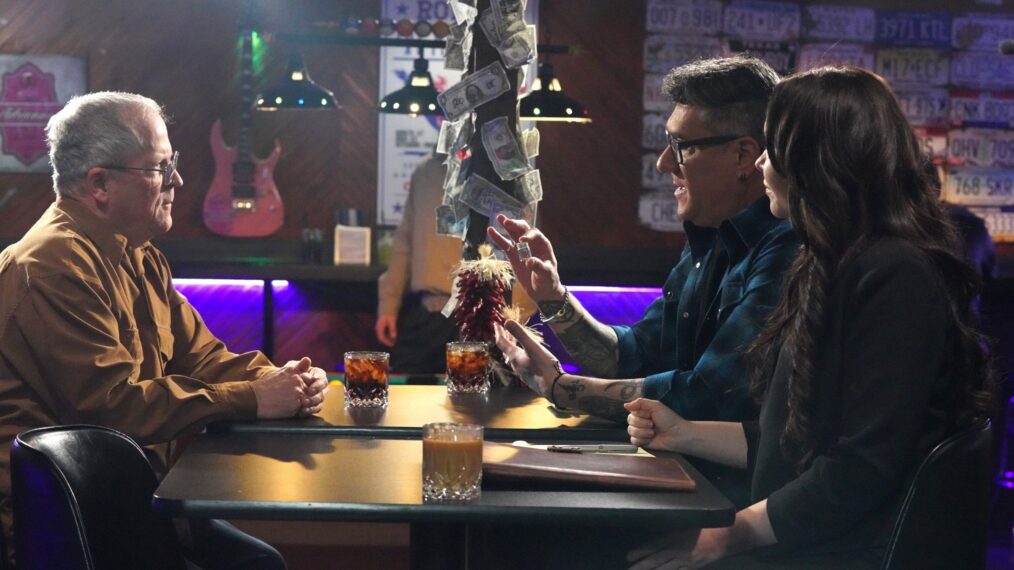 Frank with Mitch Horowitz and Chrissy Newton in Alien Encounters