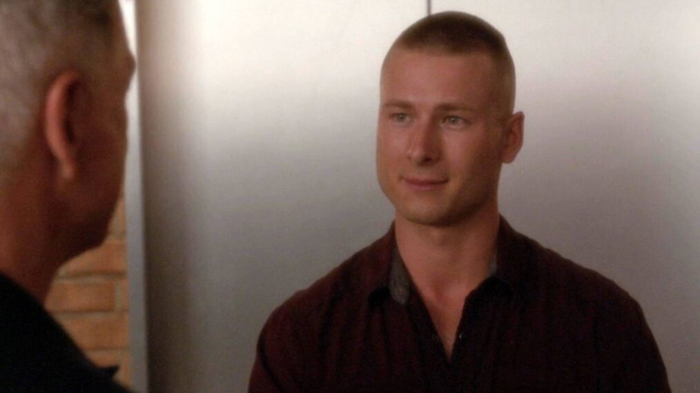 Glen Powell guest-starred as Marine Sergeant Evan Westcott on NCIS