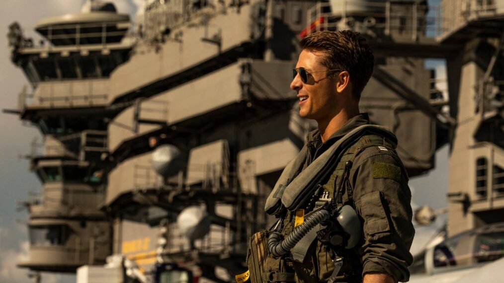 Glen Powell plays “Hangman” in Top Gun: Maverick from Paramount Pictures, Skydance and Jerry Bruckheimer Films. CREDIT: Scott Garfield/Paramount Pictures/Paramount+