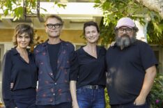 Harry Hamlin and Renee Guilbault with Lisa Rinna and Bobby Moynihan in In The Kitchen With Harry Hamlin