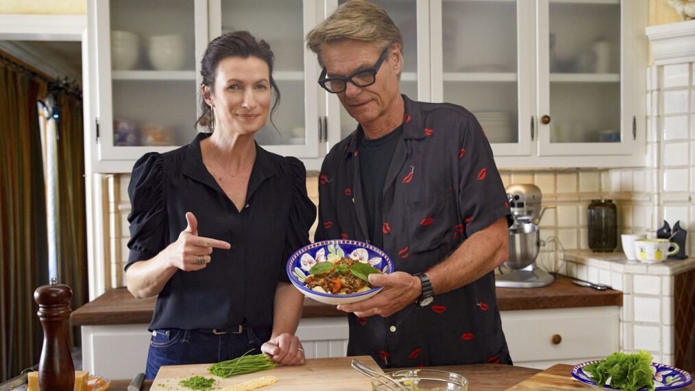 Harry Hamlin and Renee Guilbault in In The Kitchen With Harry Hamlin