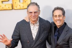 Michael Richards and Jerry Seinfeld attend the Los Angeles Premiere of Netflix's 'Unfrosted'