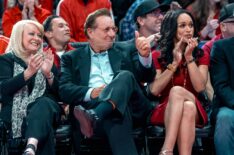 Jacki Weaver as Shelly Sterling, Ed O’Neill as Donald Sterling, Cleopatra Coleman as V Stiviano in Clipped - 'White Party' - Season 1, Episode 1