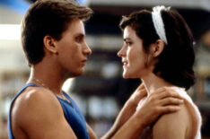Emilio Estevez and Ally Sheedy in 'The Breakfast Club'