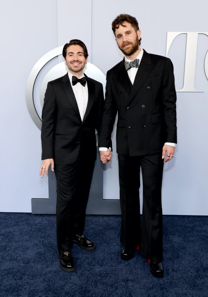 Noah Galvin and Ben Platt attend the 77th Annual Tony Awards at David H. Koch Theater at Lincoln Center on June 16, 2024 in New York City.