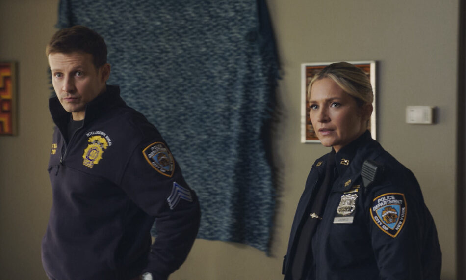 Will Estes as Jamie Reagan and Vanessa Ray as Officer Eddie Janko in 'Blue Bloods'