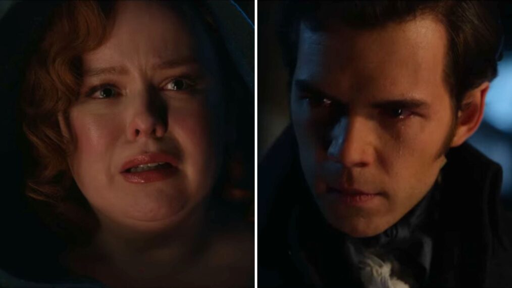 Luke Newton and Nicola Coughlan in 'Bridgerton' Season 3, Episode 7