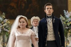 Nicola Coughlan and Luke Newton in 'Bridgerton' Season 3
