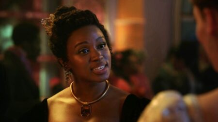 Masali Baduza as Michaela Stirling in 'Bridgerton' Season 3