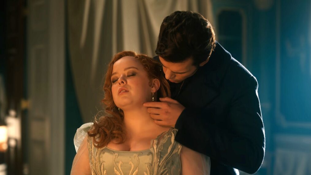 Nicola Coughlan and Luke Newton in 'Bridgerton' Season 3 Part 2