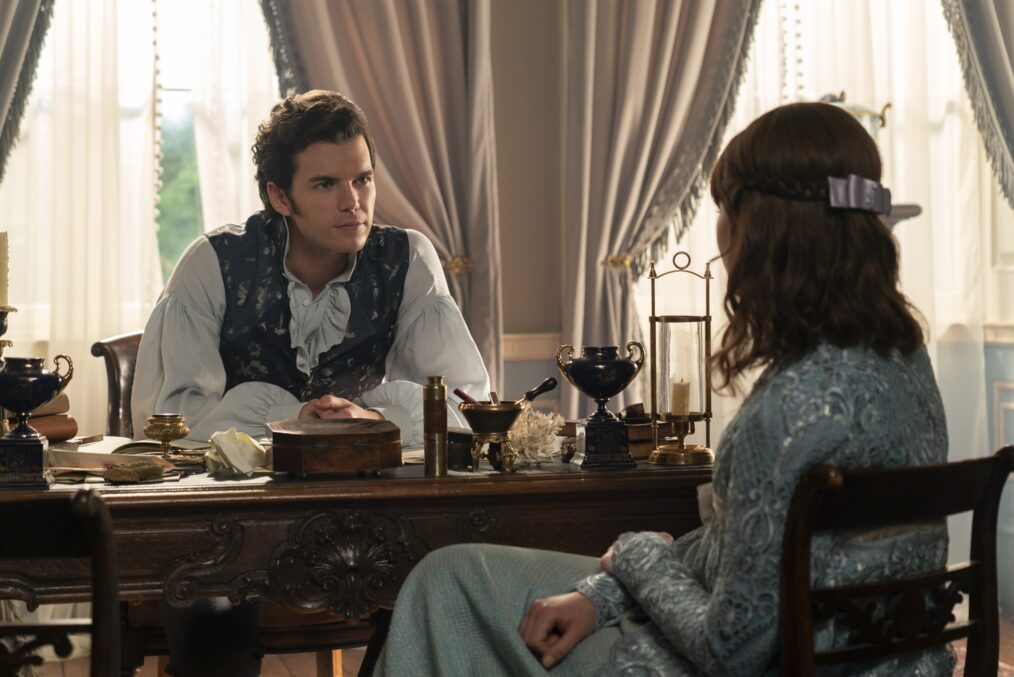 Luke Newton and Claudia Jessie in 'Bridgerton' Season 3 Part 2