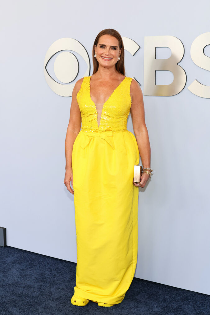 Brooke Shields attends the 77th Annual Tony Awards at David H. Koch Theater at Lincoln Center on June 16, 2024 in New York City.