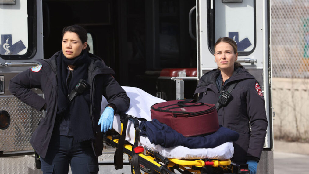 Hanako Greensmith as Violet Mikami, Jocelyn Hudon as Novak in 'Chicago Fire' Season 12 Episode 9 