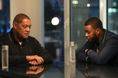 Laurence Fishburne as Doc Rivers, J. Alphonse Nicholson as Chris Paull in 'Clipped' Episode 5