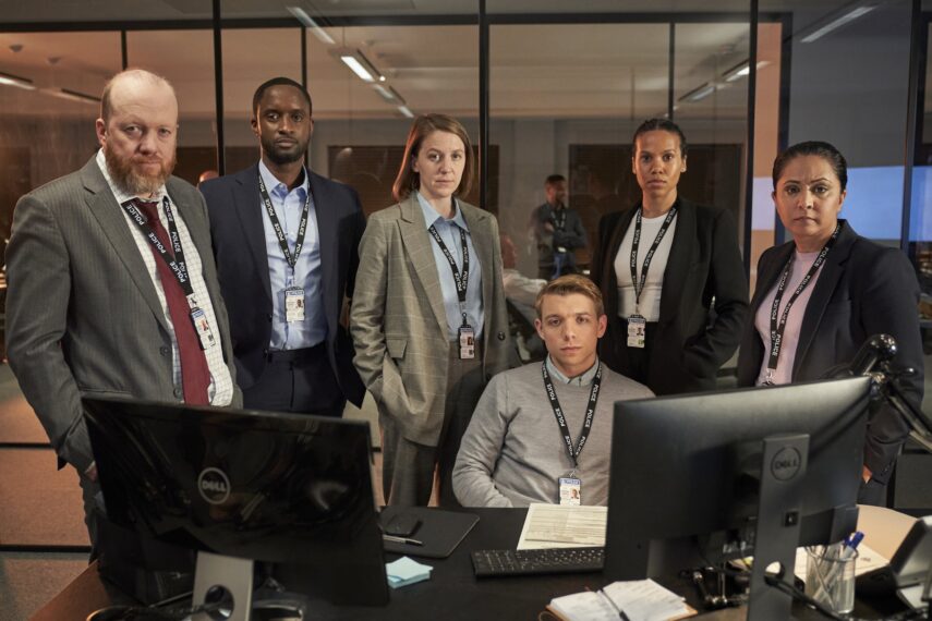 Steve Oram as D.S. Clive Bottomley; Peter Bankole as D.S. Kwesi Edmund; Gemma Whelan as D.C.I. Kerry Henderson; Sam Baker-Jones as D.C. Liam Payne; Witney White as D.C. Charlene Ellis; Parminder Nagra as D.I. Rachita Ray in 'D.I. Ray' Season 2