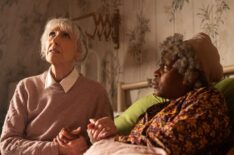 Anita Dobson as Mrs. Flood and Angela Wynter as Cherry in 'Doctor Who' Season 1 Finale 'Empire of Death'