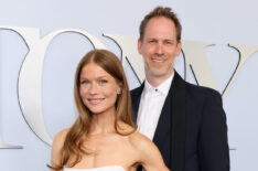 Genevieve Angelson and David Korins attend the 77th Annual Tony Awards at David H. Koch Theater at Lincoln Center on June 16, 2024 in New York City.