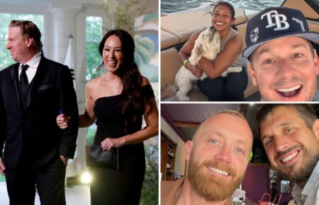 Chip and Joanna Gaines, Mika and Brian Kleinschmidt, Keith Bynum and Evan Thomas