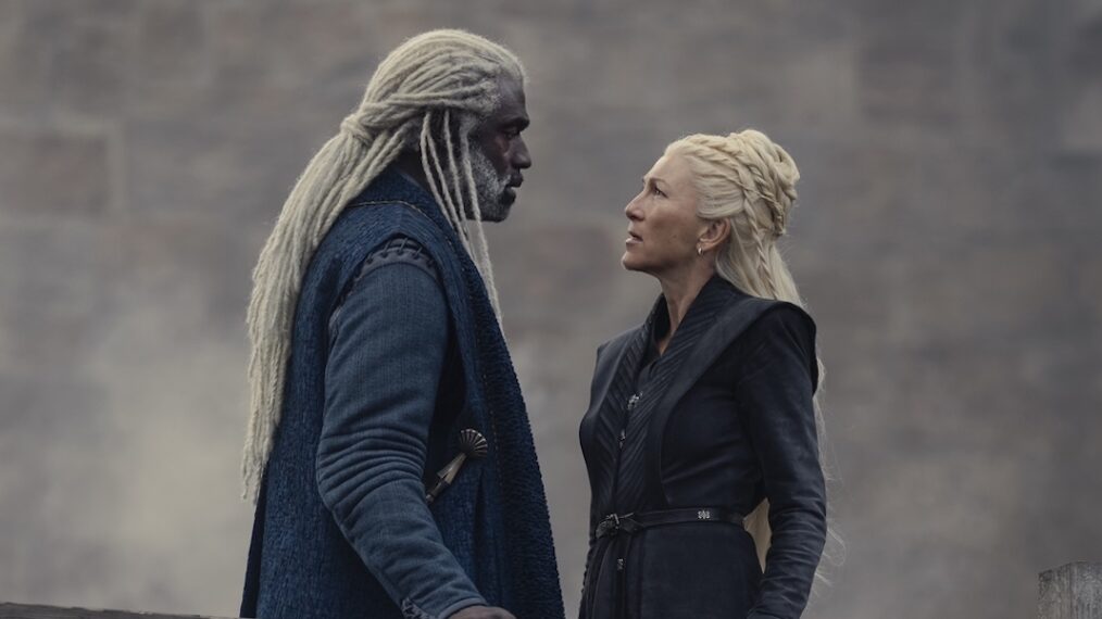 Steve Toussaint as Corlys, Eve Best as Rhaenys in 'House of the Dragon' Season 2