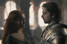 Olivia Cooke as Alicent, Fabien Frankel as Ser Criston Cole in 'House of the Dragon' Season 2 Episode 1 - 'A Son for a Son'