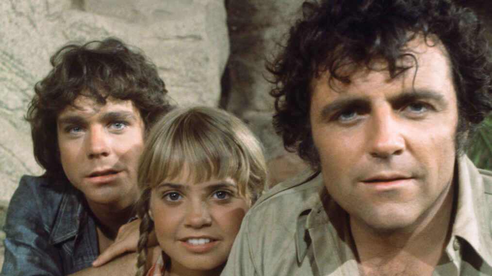 Wesley Eure, Kathy Coleman, Spencer Milligan in Land of the Lost
