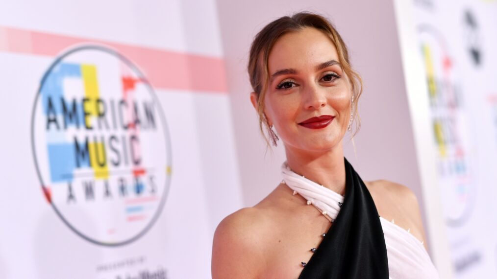 Leighton Meester attends the 2018 American Music Awards at Microsoft Theater on October 9, 2018 in Los Angeles, California