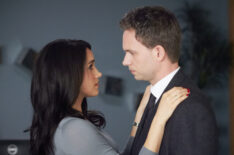 Meghan Markle and Patrick J. Adams in 'Suits' Season 3