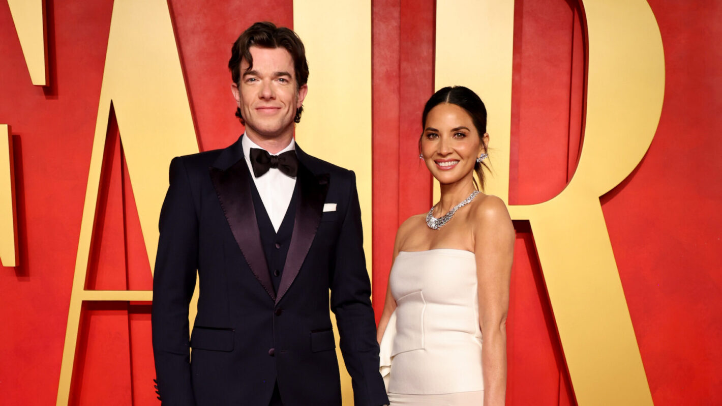 John Mulaney and Olivia Munn attend the 2024 Vanity Fair Oscar Party