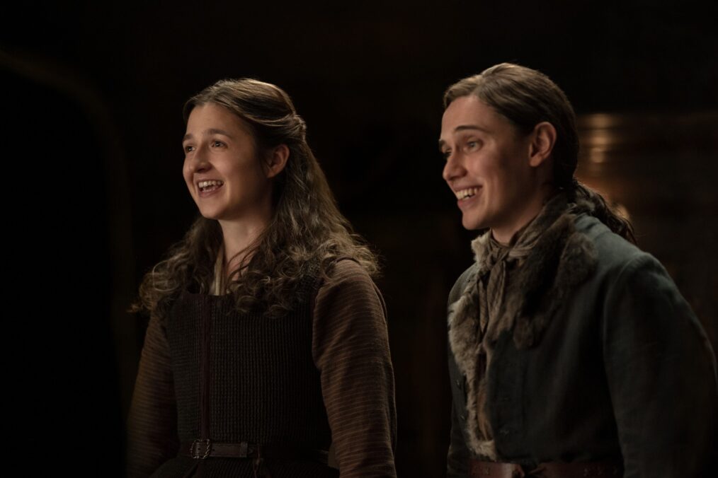 Caitlin O'Ryan and Paul Gorman in 'Outlander' Season 6
