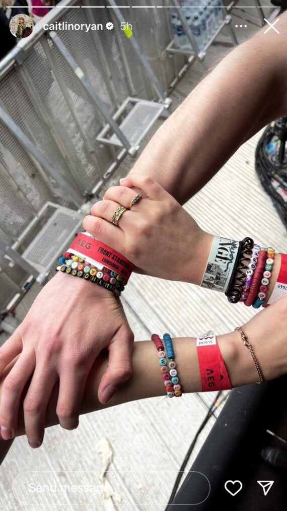 Caitlin O'Ryan and 'Outlander' costars at Taylor Swift's The Eras Tour