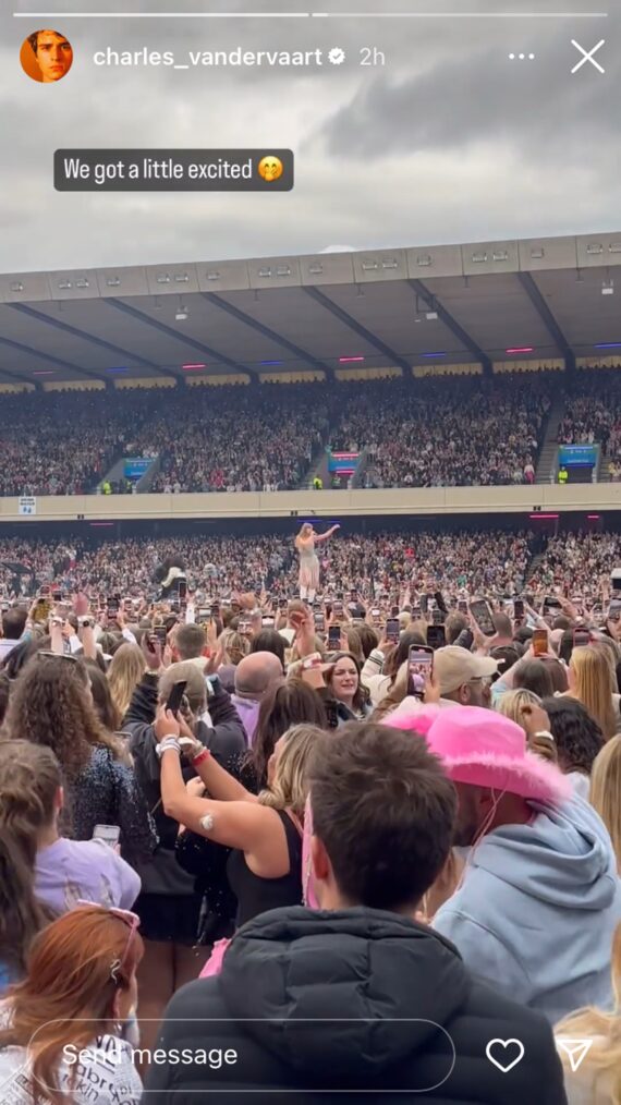 Charles Vandervaart at Taylor Swift's The Eras Tour
