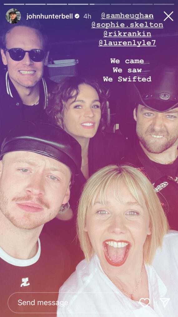 John Bell, Sam Heughan, Sophie Skelton, Lauren Lyle, and Richard Rankin from 'Outlander'
